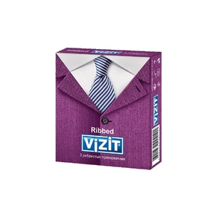 Презервативи Vizit Ribbed 3 шт. (4601834004101) зображення 1
