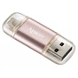 USB флеш накопичувач Apacer 128GB AH190 Rose Gold USB 3.1/Lightning (AP128GAH190H-1) - зменшене зображення 2