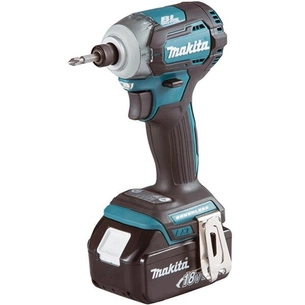 Гайковерт Makita акумуляторний ударний LXT, 18В, 3Аг х 2шт, DC18RC, Makpac (DTD170RFJ) зображення 1
