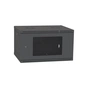 Шафа настінна Ipcom 6U, 600*450, перфоровані дверцята, RAL9005 (СН-6U-060х045-ДП-9005) - уменьшенное изображение 1
