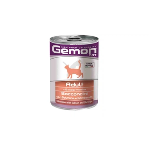 Консерви для котів Gemon Cat Wet Adult лосось з креветками 415 г (8009470300735) зображення 1