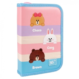 Пенал Yes Line Friends HP-04 з двома клапанами (533585) зображення 1