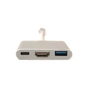 Перехідник USB C-Type - HDMI/USB PowerPlant (KD00AS1306) - уменьшенное изображение 2
