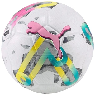 М'яч футбольний Puma Orbita 5 HYB Уні 4 Білий / Рожевий / Мультиколор (4065449745178) зображення 1