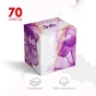 Серветки косметичні Chisto Softa Violet 3 шари 70 шт. (4823098414407) - зменшене зображення 2