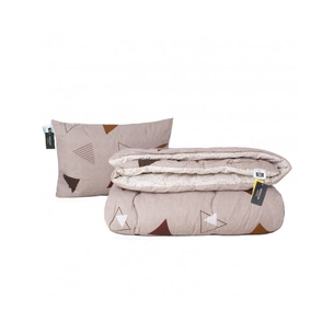 Ковдра MirSon Набір Tencel Зима №3070 Color Fun Line Geometry + подушка середня 200х220+50х70 (2200004848006) зображення 1