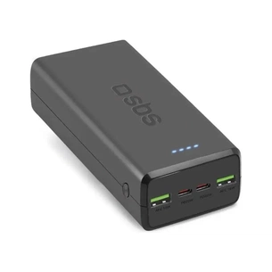 Батарея універсальна SBS 30000mAh 20W PD,QC, 2xUSB-A, 2xUSB-C Black (TTBB30000PD20K) зображення 1