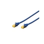 Патч-корд 0.5м, CAT 6a S-FTP, AWG 26/7, Cu, LSZH, blue Digitus (DK-1644-A-005/B) - зменшене зображення 1