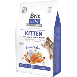 Сухий корм для кішок Brit Care Cat GF Kitten Gentle Digestion Strong Immunity з лососем 400 г (8595602565030) зображення 1