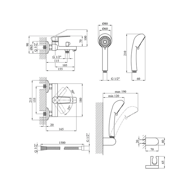 Змішувач Kroner Brocken-C060 (CV023595) - picture 7