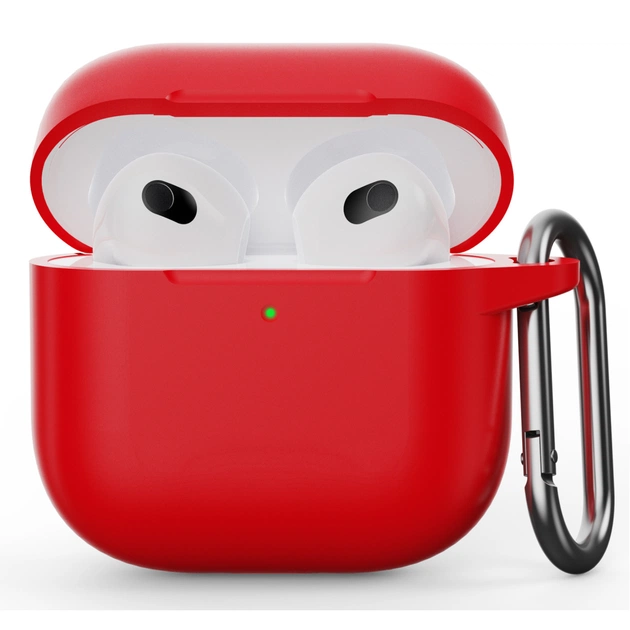 Чохол для навушників Armorstandart Hang Case для Apple AirPods 4 Red (ARM81293) - зображення 1
