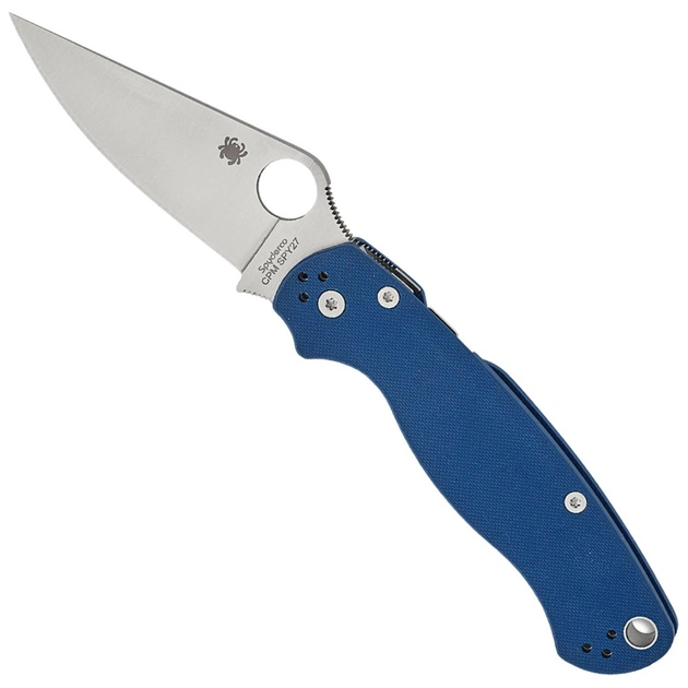 Ніж Spyderco Para Military 2 CPM SPY27 G-10 Blue (C81GPCBL2) - зображення 1