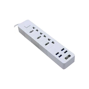 Мережевий фільтр живлення Voltronic TВ-Т08, 3роз, 4*USB White (ТВ-Т08-White) зображення 1