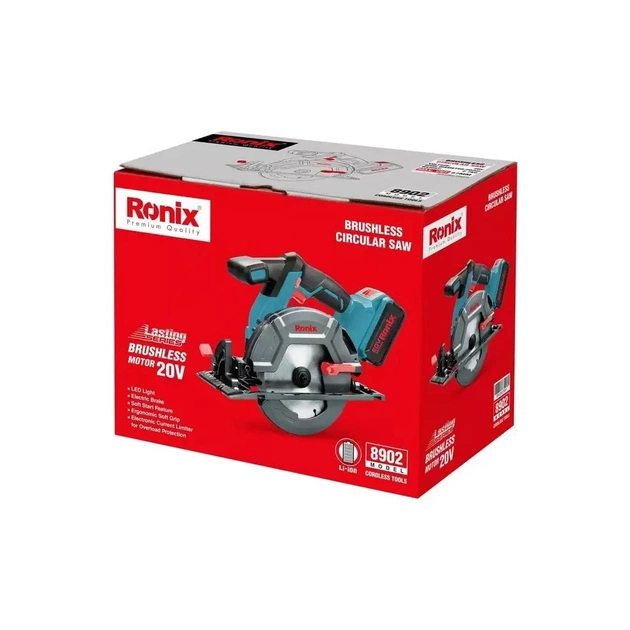 Дискова пила Ronix циркулярна акумуляторна 20В (без АКБ та ЗП) (8902) - зображення 11