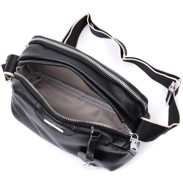 Сумка Vintage З натуральної шкіри Чорна (22592) - зображення 8