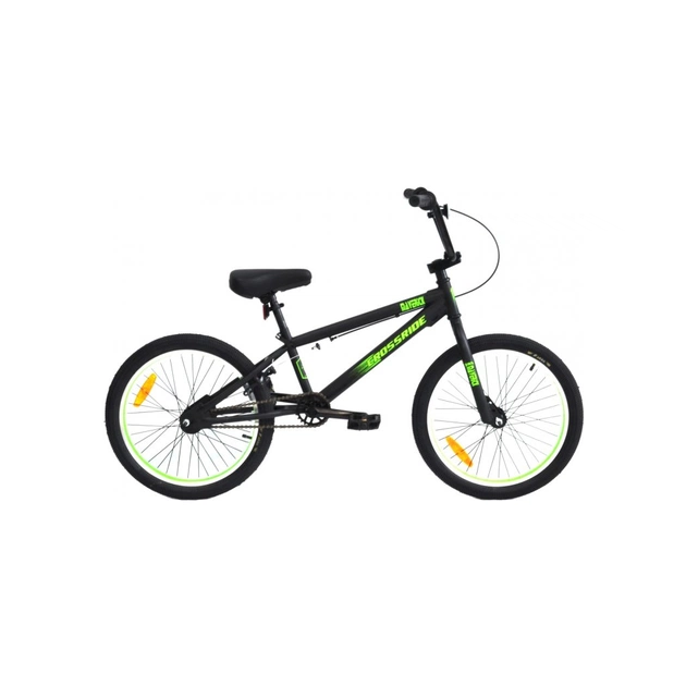 Велосипед Crossride BMX Maverick 20" рама-10" St Black/Green (0481-З) - изображение 1