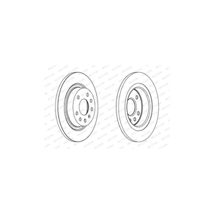 Гальмівний диск FERODO DDF1288 зображення 1