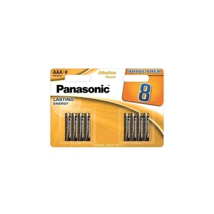 Батарейка AAA Alkaline Power лужна 8pcs Blister Panasonic (LR03T/8B) зображення 1