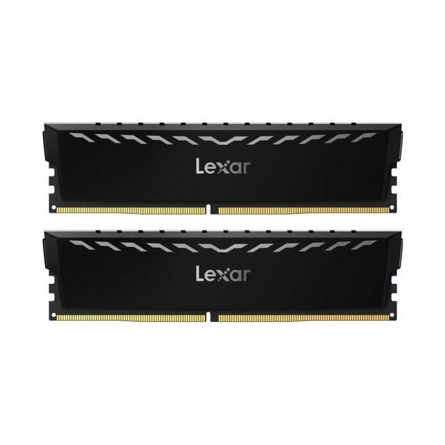 Модуль пам'яті для комп'ютера DDR4 32GB (2x16GB) 3600 MHz THOR Black Lexar (LD4U16G36C18LG-RGD) - зображення 1