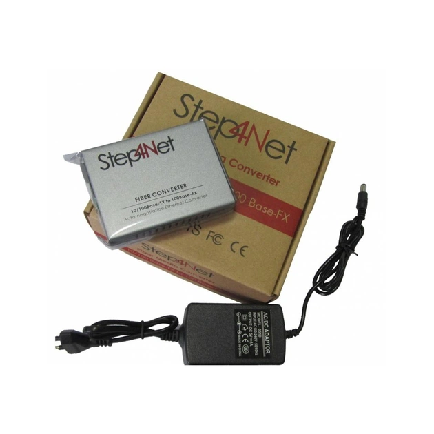 Медіаконвертер Step4Net 10/100Base-TX to 100Base-FX, SM, 1310nm, SC/PC, 20км (MC-D-0,1-1SM-1310nm-20) - picture 2