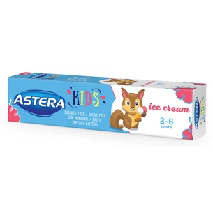 Дитяча зубна паста Astera Kids (2-6 років) зі смаком морозива 50 мл (3800013519578) зображення 1
