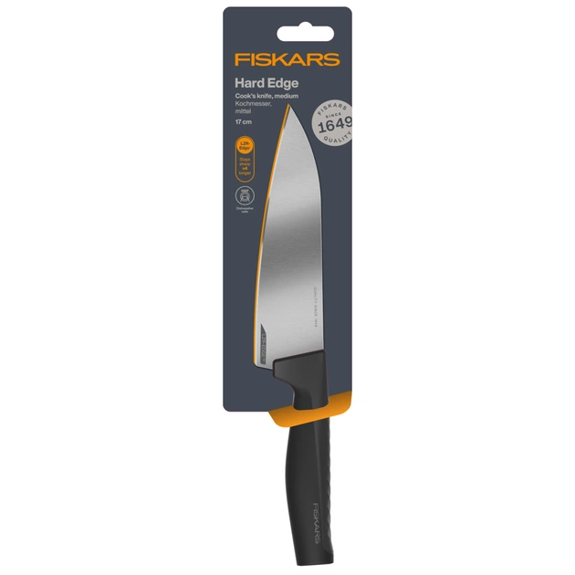 Кухонний ніж Fiskars Hard Edge шеф середній 17 см (1051748) - picture 3