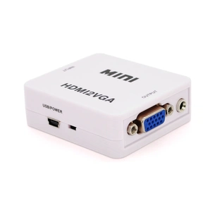 Перехідник HDMI F to VGA F 720P/1080P white Voltronic (YT-CM-HDMI/VGA) зображення 1