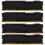 Модуль пам'яті для комп'ютера DDR4 64GB (4x16GB) 2400 MHz HyperX FURY Black Kingston Fury (ex.HyperX) (HX424C15FBK4/64) - уменьшенное изображение 3