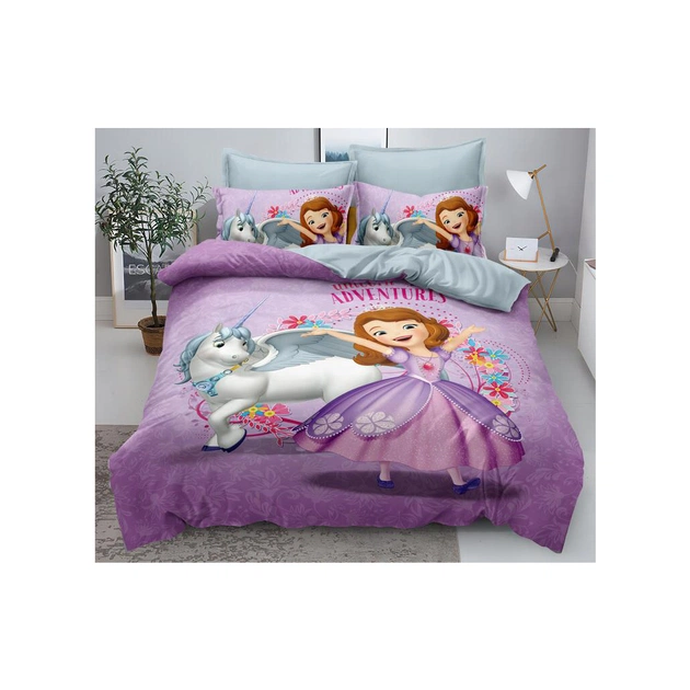 Постільна білизна ШЕМ Royal Satin Рожева принцеса підлітковв 150 х 215 (1,5 RS Kids_рожева принцеса) - зображення 1