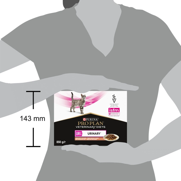 Вологий корм для кішок Purina Pro Plan Veterinary Diets UR ST/OX Urinary З лососем 10 x 85 г (8445290093851) - picture 12