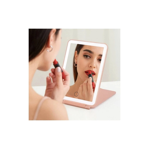 Зеркало Xiaomi Leather case mirror pink (FM001/FM007) - изображение 5