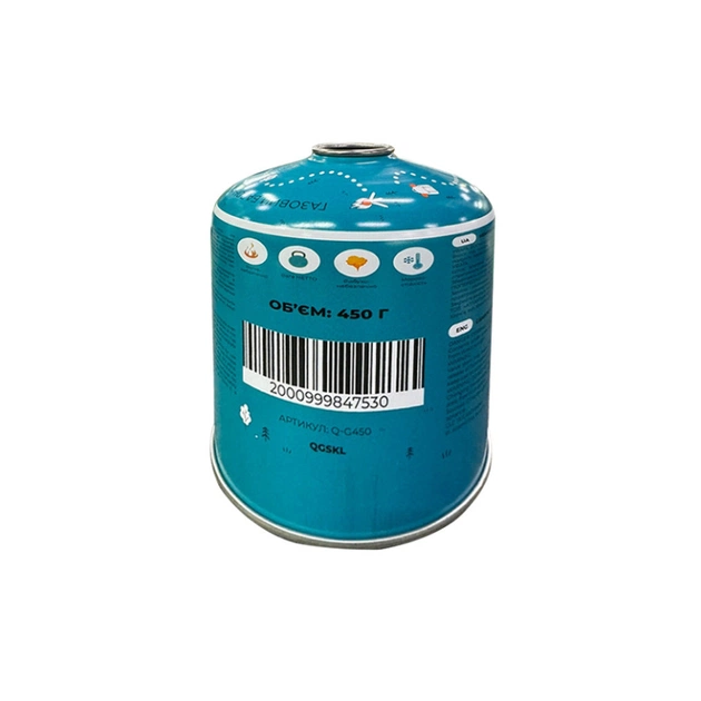 Пальник BRS Набір BRS-3000T титановий + балон різьбовий бутановий Quest, 450гр (BRS-3000TQ-G450) - picture 6