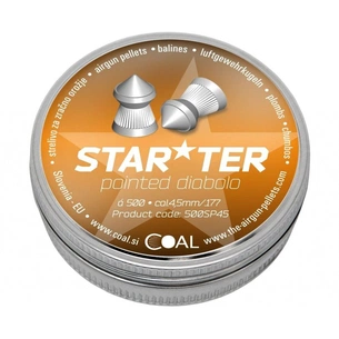 Пульки Coal Starter Pointed 4,5 мм 500 шт/уп (500SP45) зображення 1
