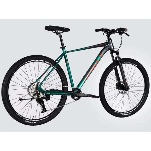 Велосипед Formula 29" ZEPHYR 1.0 HDD рама-21" AL 2026 темно-сріблястий з зеленим (OPS-FR-29-453) - изображение 3
