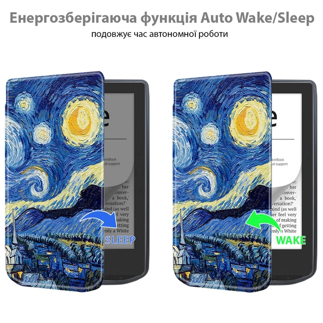 Чохол до електронної книги BeCover Smart Case PocketBook 629 Verse / 634 Verse Pro 6" Night (710980) - picture 3