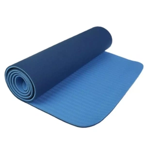 Килимок для фітнесу Ecofit MD9012 двошаровий TPE 183 х 61 х 0,8 см Темно-синій/синій (К00026947) picture 1