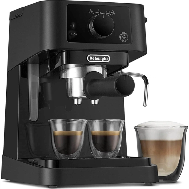 Ріжкова кавоварка еспресо DeLonghi EC 235 BK - зображення 1