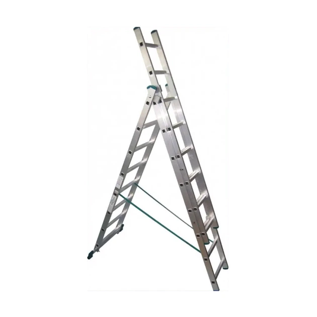 Драбина Werk універсальна трисекційна LZ3210B, 3х10 (126215) - зображення 1
