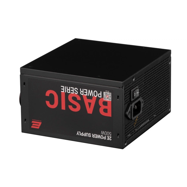 Блок живлення 2E BASIC POWER (500W), 80, 120mm, 1xMB 24pin(20+4), 1xCPU 8pin(4+4), 3xMolex, 4xSATA, 2xPCIe 8pin( (2E-BP500-120APFC) - зображення 6