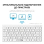 Клавіатура OfficePro SK955W Wireless/Bluetooth White (SK955W) - зменшене зображення 11