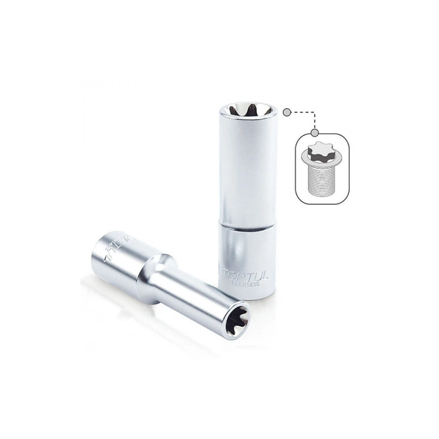 Торцева головка Toptul TORX довга 1/2" E18 (BAEH1618) - зображення 1