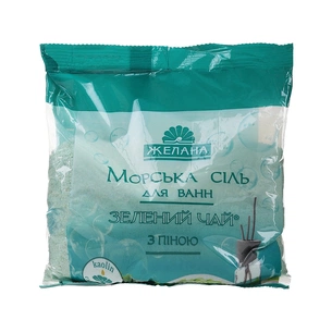 Сіль для ванн Желана з піною Зелений чай 500 г (4820091140258) зображення 1