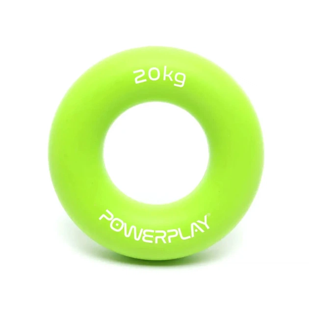 Еспандер PowerPlay PP-4324 Hand Grip Ring Medium 20 кг Зелений (PP_4324_20kg) - зображення 1