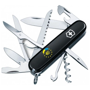 Ніж Victorinox Huntsman Ukraine Black "Україна ЄС" (1.3713.3_T1130u) зображення 1