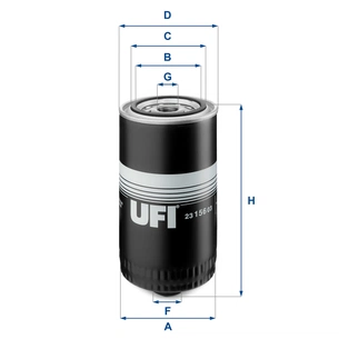 Фільтр масляний UFI 23.156.03 зображення 1