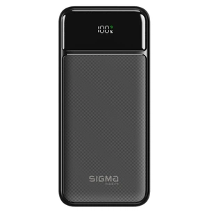 Батарея універсальна Sigma X-power SI30A4QL 30000mAh, PD/20W, QC22.5W, LED, cable 20w, black (4827798787311) зображення 1