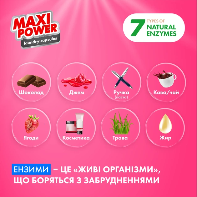 Капсули для прання Maxi Power Flower Wind 11 шт. (4823098414988) - picture 3