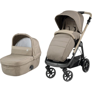 Коляска Peg-Perego 2 в 1 Veloce Sand, бежева (PACK-VEL2100000008) зображення 1