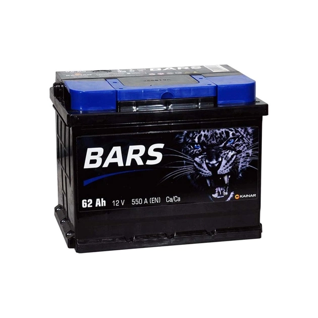 Акумулятор автомобільний Bars 62Ah (+/-) (550EN) - изображение 1