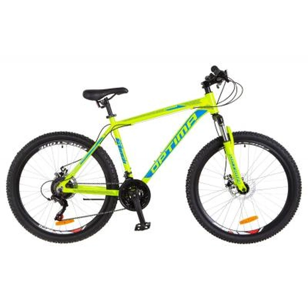 Велосипед Optimabikes 26" MOTION 2018 AM 14G DD рама-19" Al салатово-синій (OPS-OP-26-121) - зображення 1